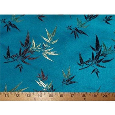 Chinese Bamboo Brocade Turquoise