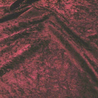Crushed Panne Velour Velvet Dark Burgundy