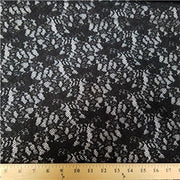 Floral Stretch Lace BLACK SL-80
