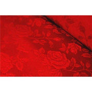 Floral Satin Brocade Red