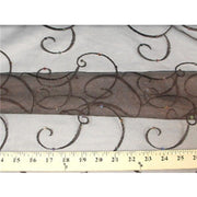 SWATCHES Embroidered Swirl Sequins Organza