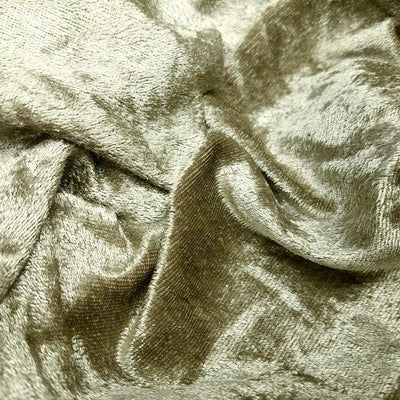Crushed Panne Velour Velvet Taupe