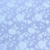 Floral Satin Brocade Sky Blue/baby blue