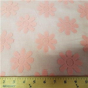 Crochet Stretch Lace DUSTY PINK SL-64