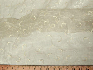 Embroidered Organza CHAMPAGNE