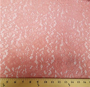 Floral Daisy Stretch Lace MAUVE SL-79