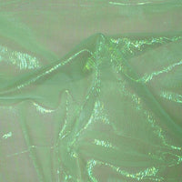 Irridescent Crinkled Barbie Organza Green