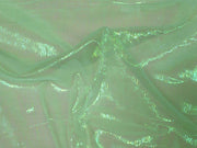 Irridescent Crinkled Barbie Organza Green