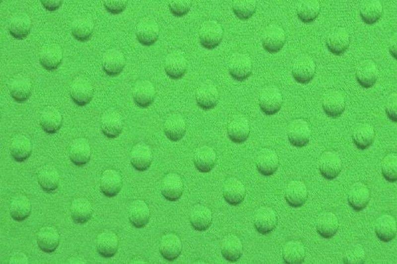 Minky Dimple Dot Fur LIME