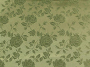 Floral Satin Brocade Sage