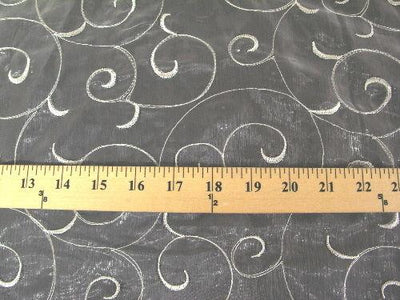 Embroidered Organza Ivory