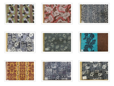 SWATCHES Grey/Brown Hawaiian Floral Prints