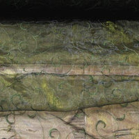 Embroidered Organza OLIVE