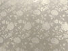 Floral Satin Brocade Silver