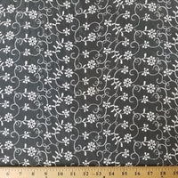 SWATCHES White Fancy Embroidery Mesh Lace