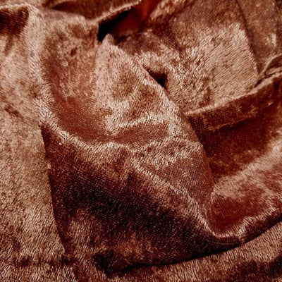 Crushed Panne Velour Velvet Mocha