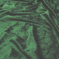 Crushed Panne Velour Velvet Hunter Green