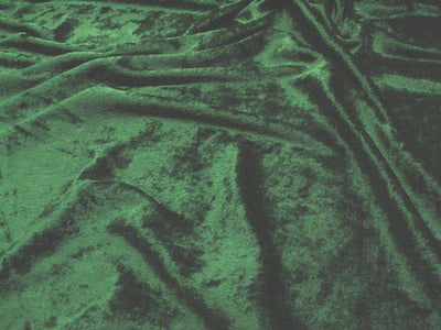 Crushed Panne Velour Velvet Hunter Green