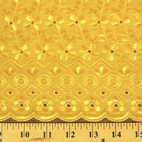 Eyelet Embroidery Yellow EL-11