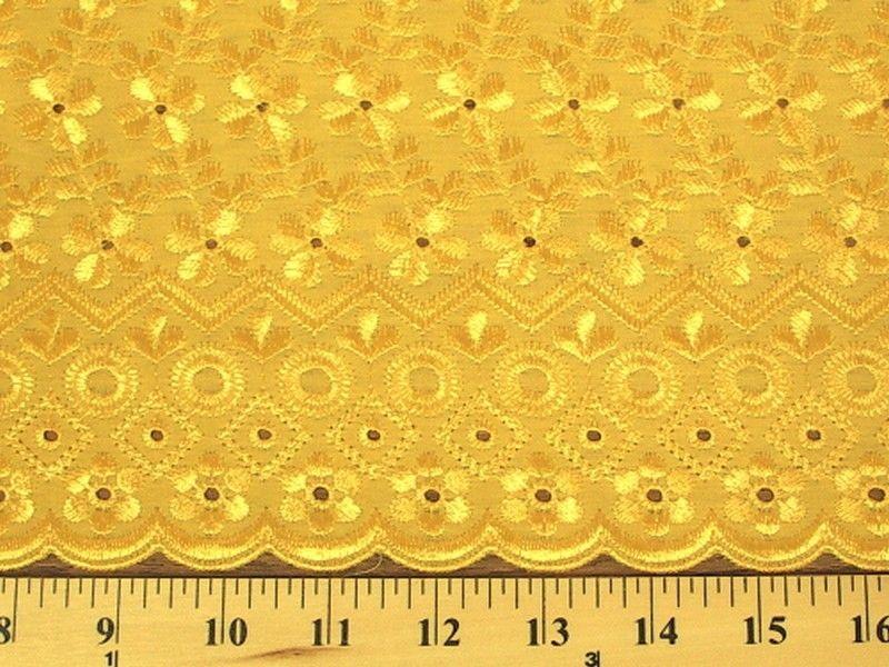 Eyelet Embroidery Yellow EL-11