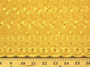 Eyelet Embroidery Yellow EL-11