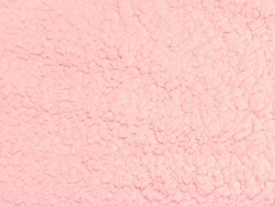 FLAWED Minky Sherpa Lambs Wool Pink 