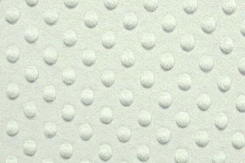 Minky Dimple Dot Fur WHITE