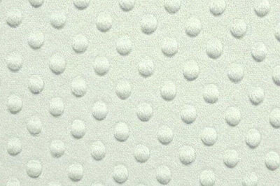 Minky Dimple Dot Fur WHITE
