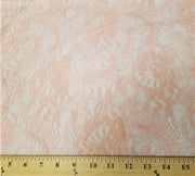 Floral Stretch Lace PEACH PINK SL-84