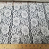 Floral Stripe Stretch Lace IVORY SL-75