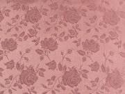 Floral Satin Brocade Mauve