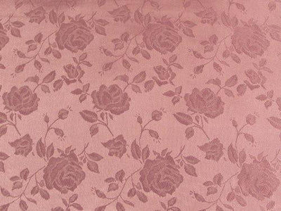 Floral Satin Brocade Mauve