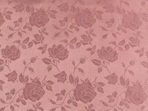 Floral Satin Brocade Mauve