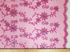 Colored Fancy Embroidery Mesh Lace Fuchsia FEM-4