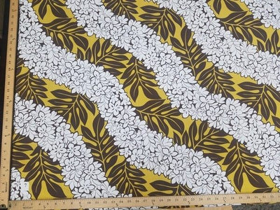 SWATCHES Yellow Hawaiian Floral Prints