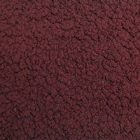 Minky Sherpa Lambs Wool Burgundy