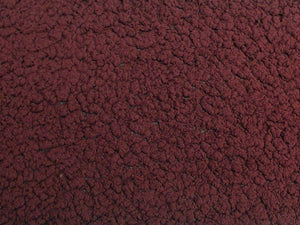 Minky Sherpa Lambs Wool Burgundy