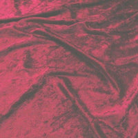 Crushed Panne Velour Velvet Burgundy