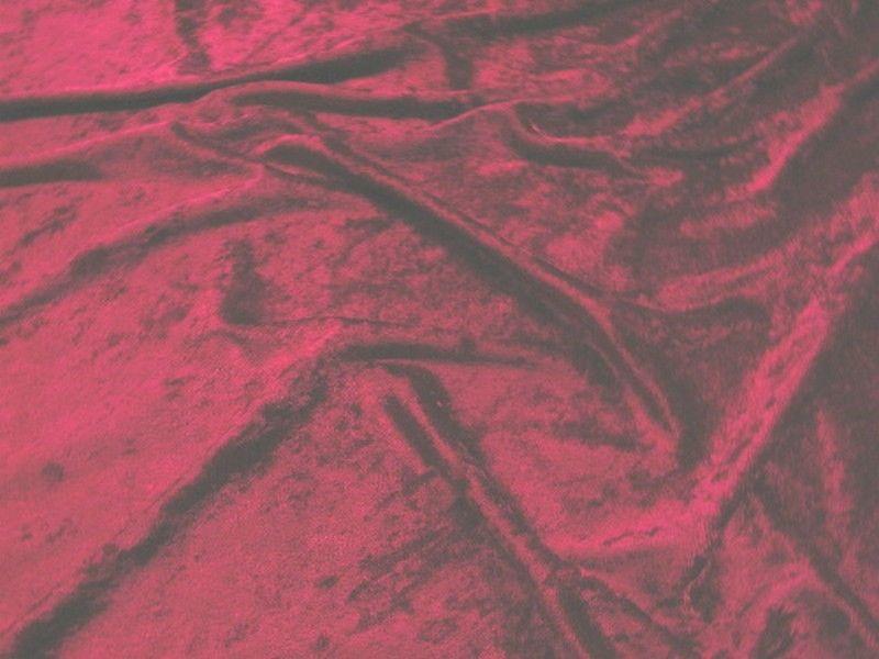 Crushed Panne Velour Velvet Burgundy