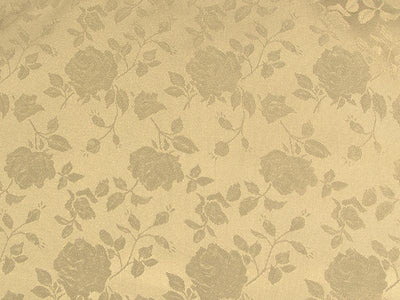 Floral Satin Brocade Champagne