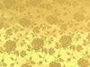 Floral Satin Brocade Light Gold