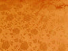 Floral Satin Brocade Orange