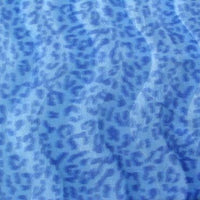 Velboa Animal Skins Fur Baby Leopard Blue