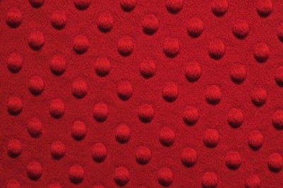 Minky Dimple Dot Fur RED