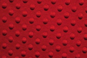 Minky Dimple Dot Fur RED