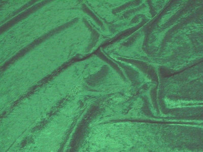 Crushed Panne Velour Velvet Green
