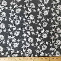 SWATCHES White Fancy Embroidery Mesh Lace