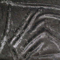 Crushed Panne Velour Velvet Charcoal