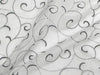 Embroidered Organza BLACK/WHITE