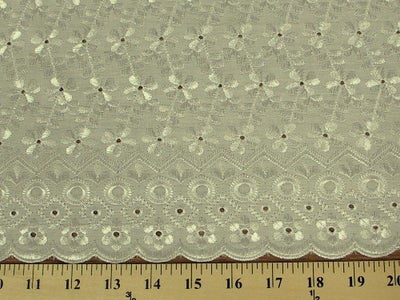 Eyelet Embroidery Ivory/Cream EL-3